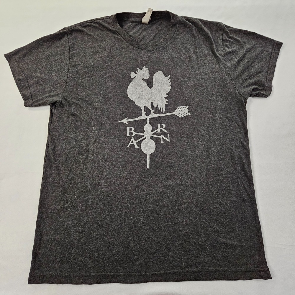 Barn Brewery North Park CA Gray Short Sleeve Cotton Blend T-Shirt Men's L